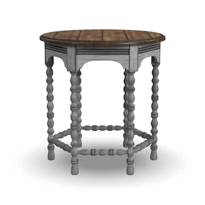 Plymouth Brown Wood Lamp Table by Flexsteel