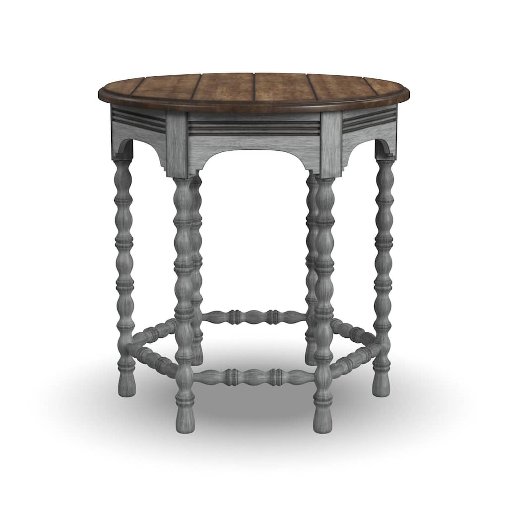 Plymouth Brown Wood Lamp Table by Flexsteel