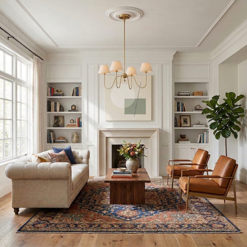 Acroma 4 - Light Dimmable Traditional Fabric Chandelier