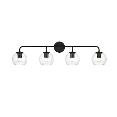 Elegant Lighting LD7321W37 Genesis 4 Light 10" Tall Bathroom Sconce