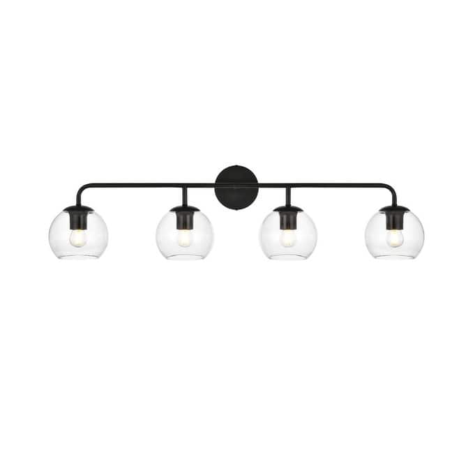 Elegant Lighting LD7321W37 Genesis 4 Light 10" Tall Bathroom Sconce