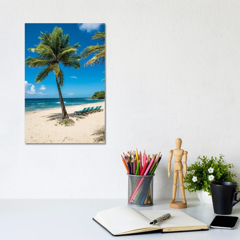 iCanvas "Carambola Beach Resort Beach, St. Croix, Us Virgin Islands." by Michael DeFreitas Canvas Print - 12x8x0.75