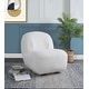 Nordic Style Irregular Minimalist Design Swivel Teddy Accent Chair ...