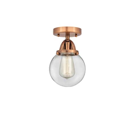 Innovations Lighting Nouveau 2 Beacon - 1 Light 6" Semi-Flush Mount