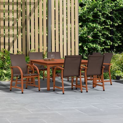 Outdoor 9pc Square Patio Dining Set