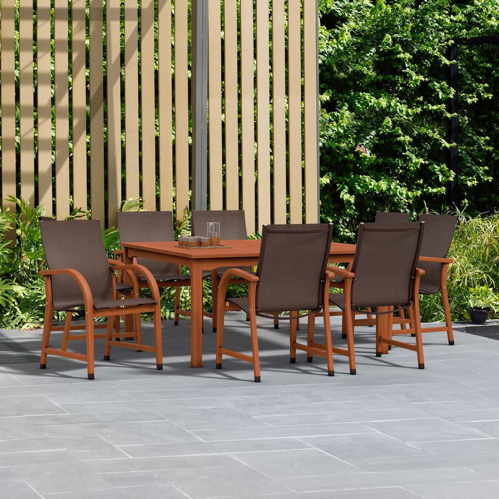 Outdoor 9pc Square Patio Dining Set