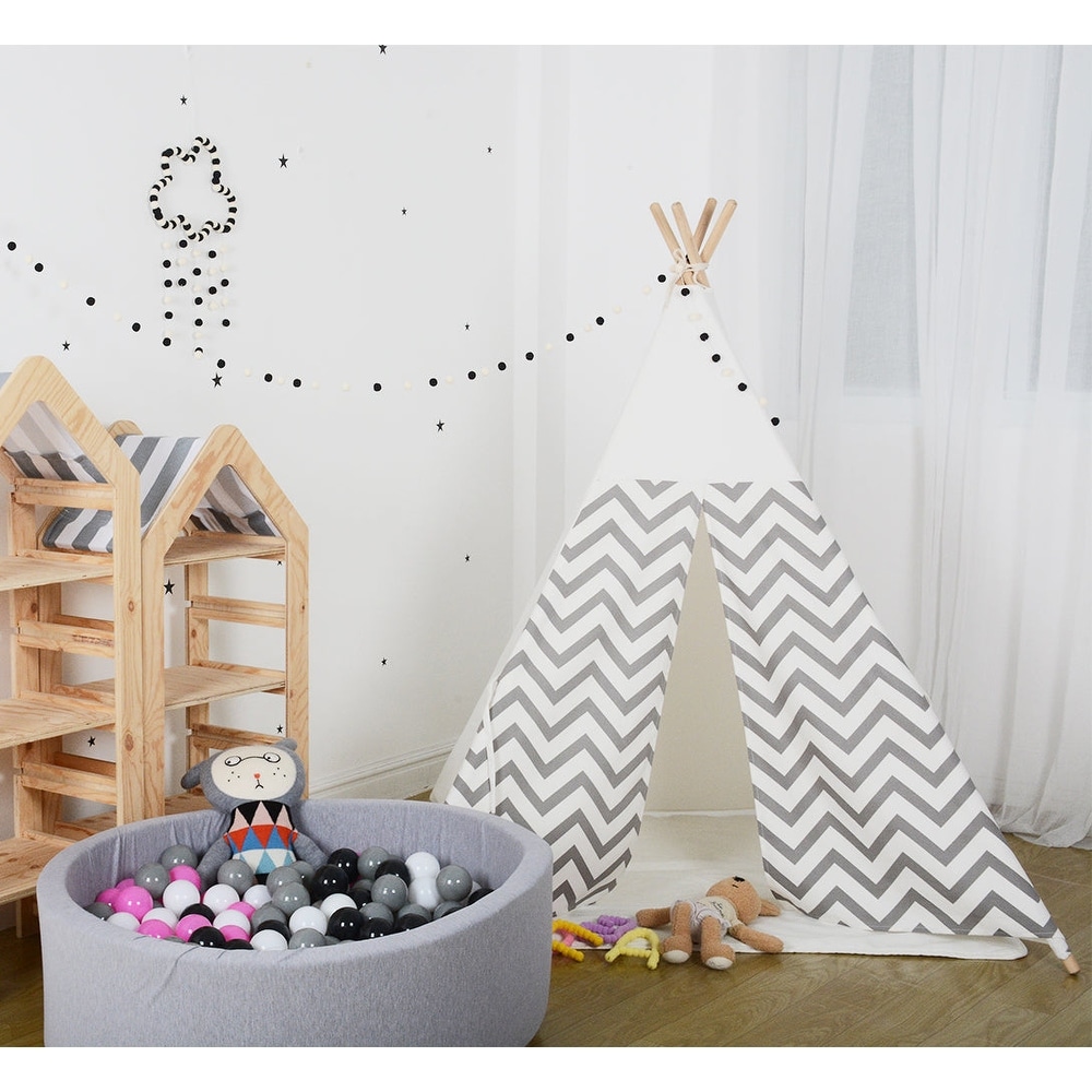 Gray Kids Teepee Play Tent Bed Bath Beyond 37217877