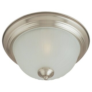 Maxim Frosted Shade 3-light Nickel Essentials 583x Flush Mount Light
