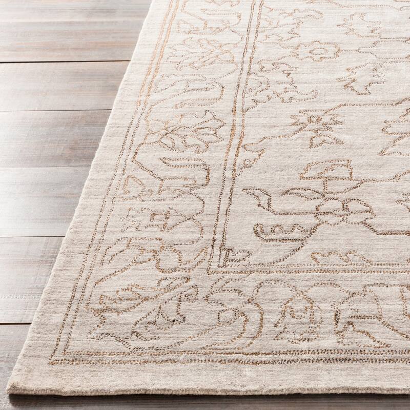 Surya Dove Hand-loomed Viscose Area Rug
