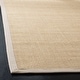 preview thumbnail 18 of 87, SAFAVIEH Natural Fiber Urbana Casual Border Sisal Rug