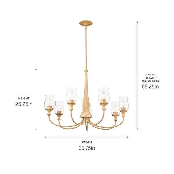 Kichler Melis 7-Light Brown Farmhouse Chandelier