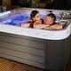 preview thumbnail 7 of 7, Buenospa Hollywood 5 - Person 51 - Jet Hot Tub, Ice White, Gray with Ozone and LED Lights