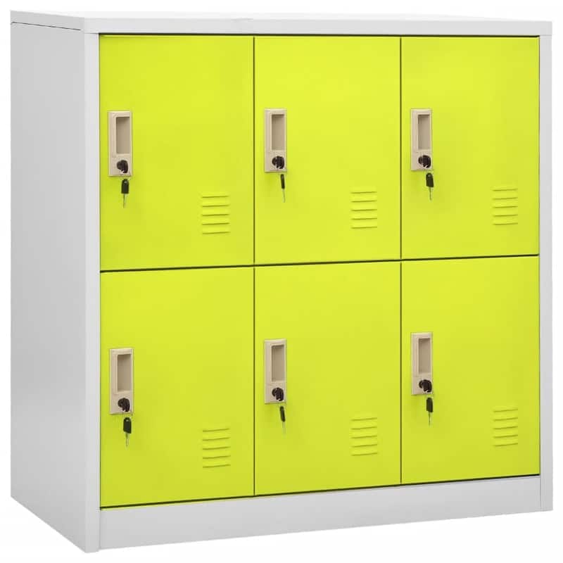 vidaXL Cabinet Home Office Storage File Cabinet with Lockers for School Steel