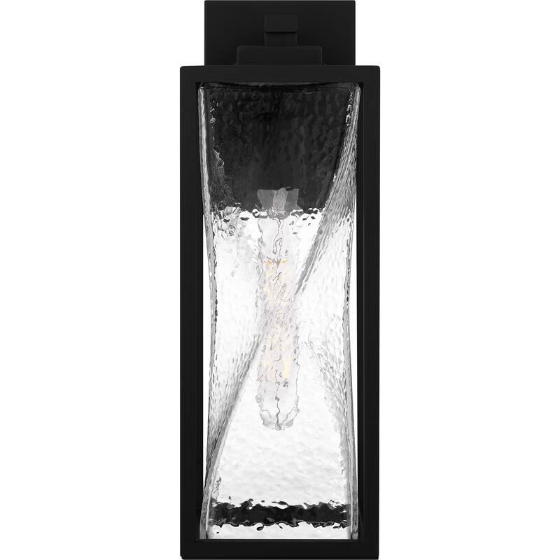 Zarah 1-Light Matte Black Outdoor Wall Lantern