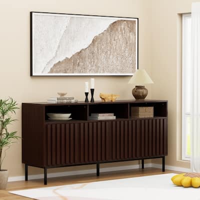 Sideboard Kitchen Buffet Coffee Bar Cabinet Storage Cabinet Server Table Mid Century