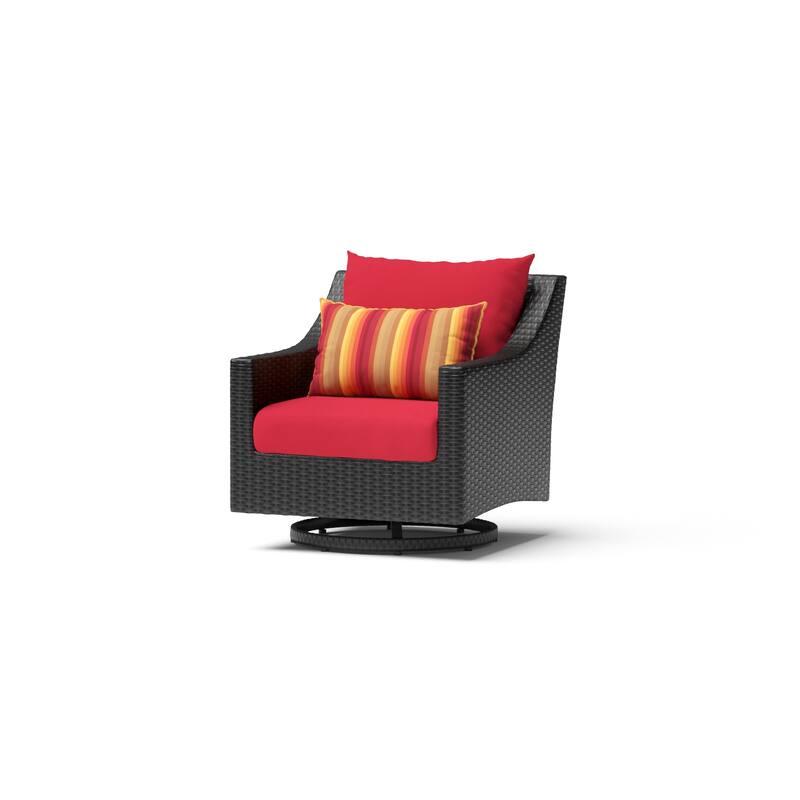 Deco 8 Piece Sunbrella Outdoor Patio Motion Fire Set with Table