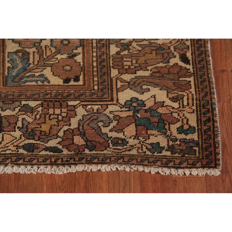 Garden Design Bakhtiari Persian Area Rug Hand-Knotted Wool Carpet - 5'3"x 10'5"