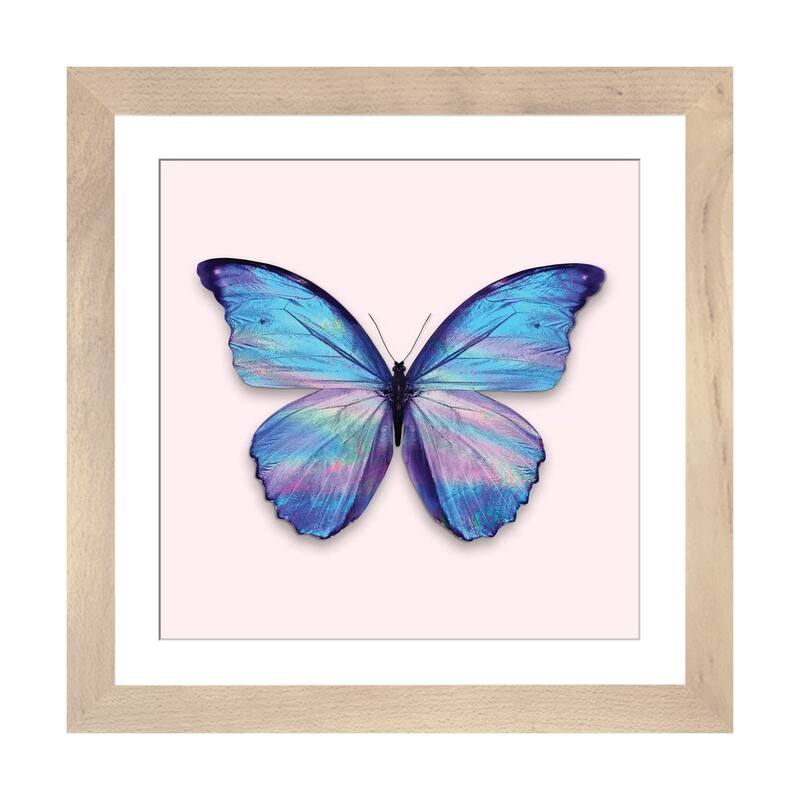 iCanvas "Holographic Butterfly" by Jonas Loose PFA - Natural - 24x24x1