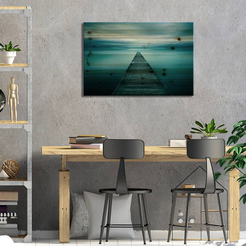 Evening Stillness Print On Wood by Andreas Stridsberg - Multi-Color