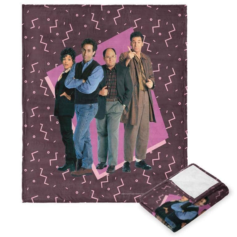 Seinfeld The Gang Silk Touch Throw Blanket