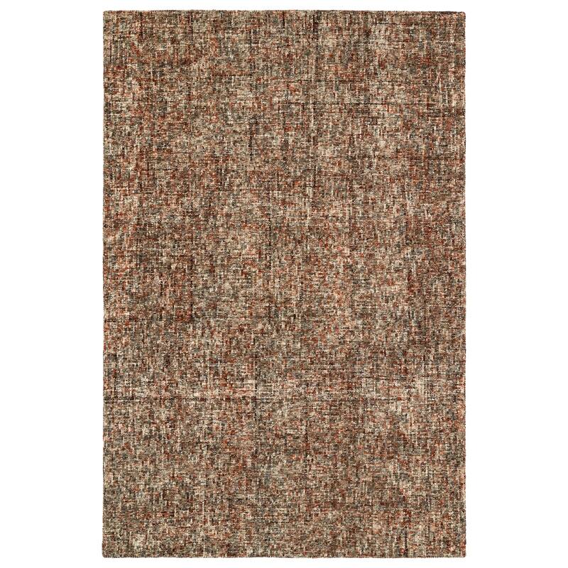 Addison Eastman Variegated Solid Wool Area Rug - 9'X13' - Rust - Rectangle