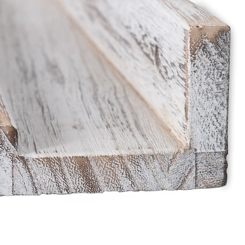 Rustic State Set of 4 Wall Mounted Shelves Picture Ledge 36 Inch