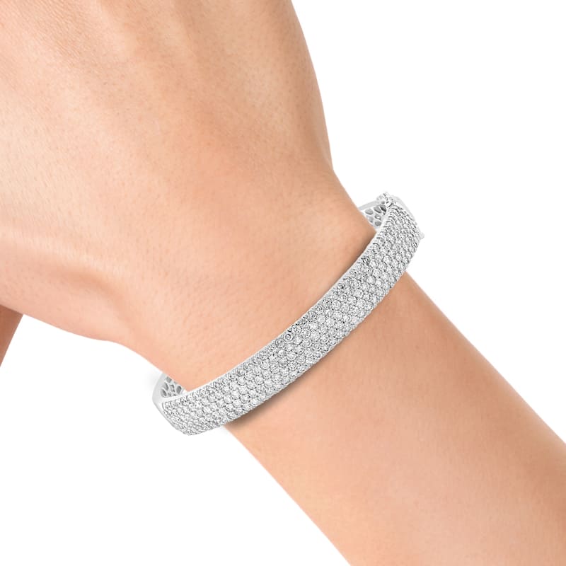EFFY 14K White Gold Diamond Bangle