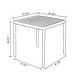 preview thumbnail 7 of 8, Brene 31" Square Contract Grade Outdoor Dining Table Set with 4 Chairs