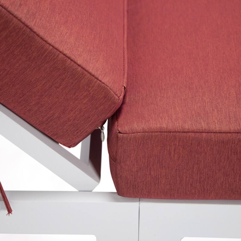 Chelsea Adjustable Chaise Lounge with UV-Resistant Frame, Removable Washable Cushions, Non-Slip Feet (Set of 2)