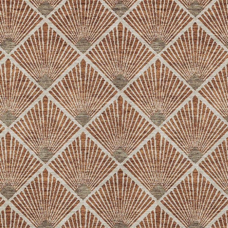 HomeRoots Geometric Transitional Rectangle Outdoor Rug