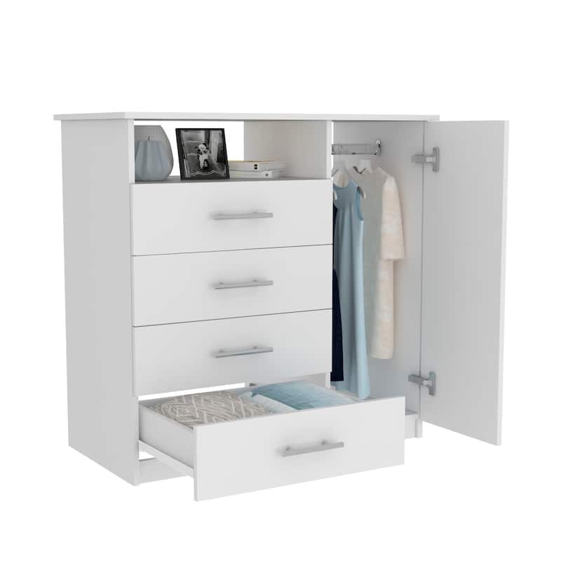 Dresser for Living Room ,Apartment, Bedroom, White