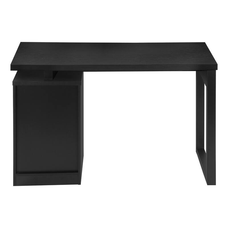 Contemporary Computer Desk with 3 Drawers, Reversible Setup, and Sleek Design for Home or Office Use
