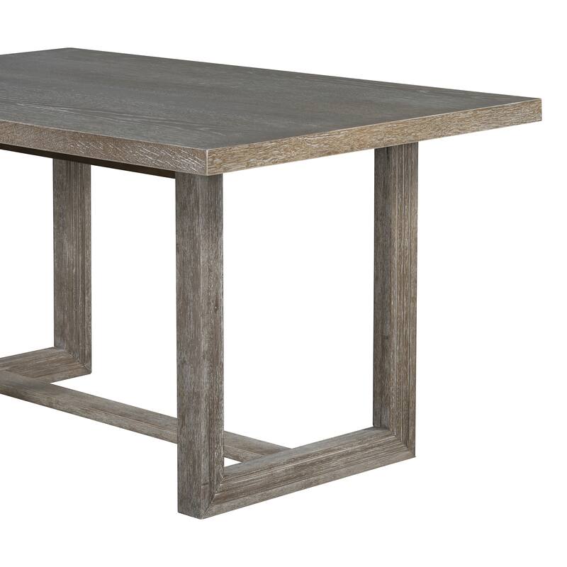 6-Piece Transitional Dining Set with Table, 4 Chairs & Bench