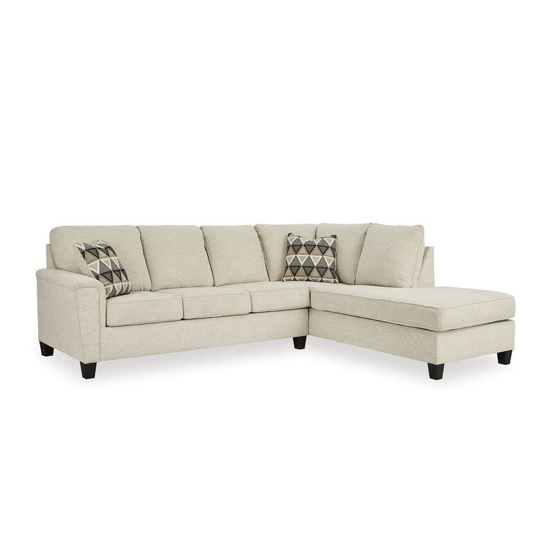 Signature Design by Ashley Abinger 2-Piece Sleeper Sectional with Chaise - 116"W x 91"D x 39"H