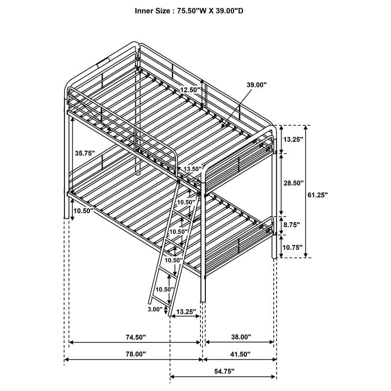 Carson Metal Bunk Bed