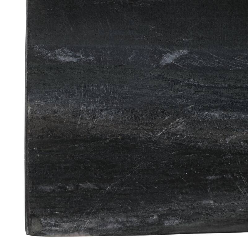 Marble Stone Storage Sculpted Design and Sleek Vertical Grooves - 4.0"