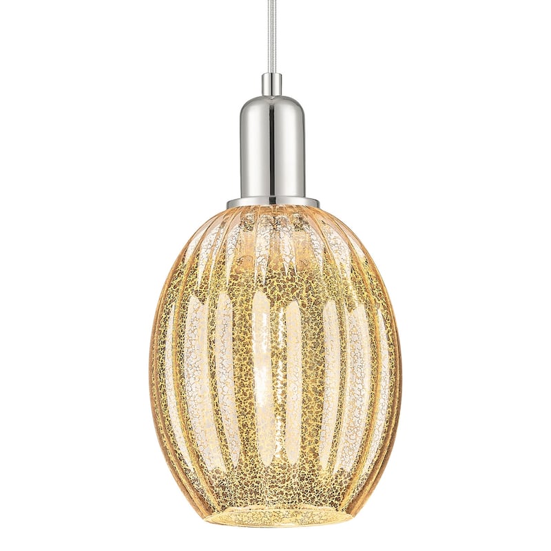 Innovations Lighting 716-1P-G459-6ME Preston 6" Wide Cord Hung Mini - Polished Nickel