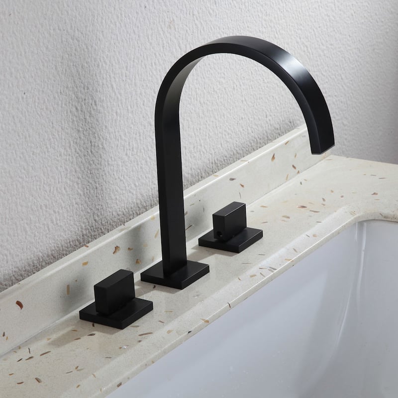 Widespread Bathroom Vessel Faucet with Two Handles