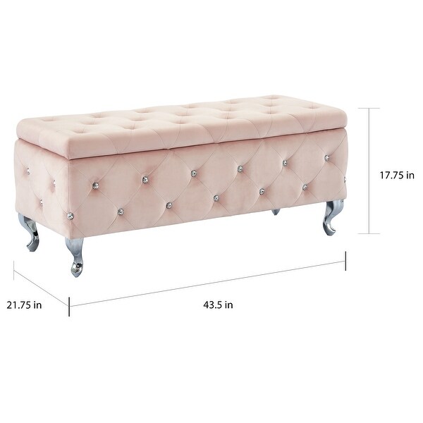 Vanity bench with 2025 storage
