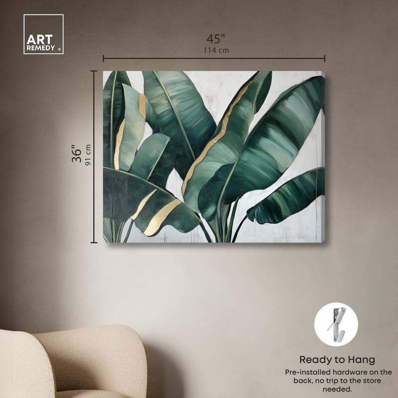 Jungle Jewel Jade I Canvas by Art Remedy, Gallery Wrapped