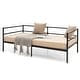 preview thumbnail 9 of 8, Costway Twin Daybed Sofa Bed Frame Metal Platform with Headboard for