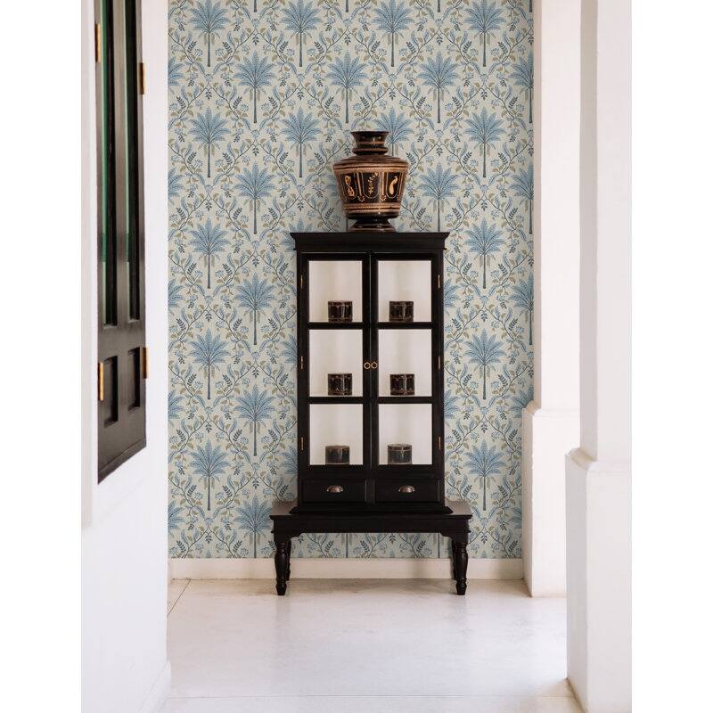 Ariara Palm Trellis Non-Pasted Wallpaper - Covers 56 Square Feet