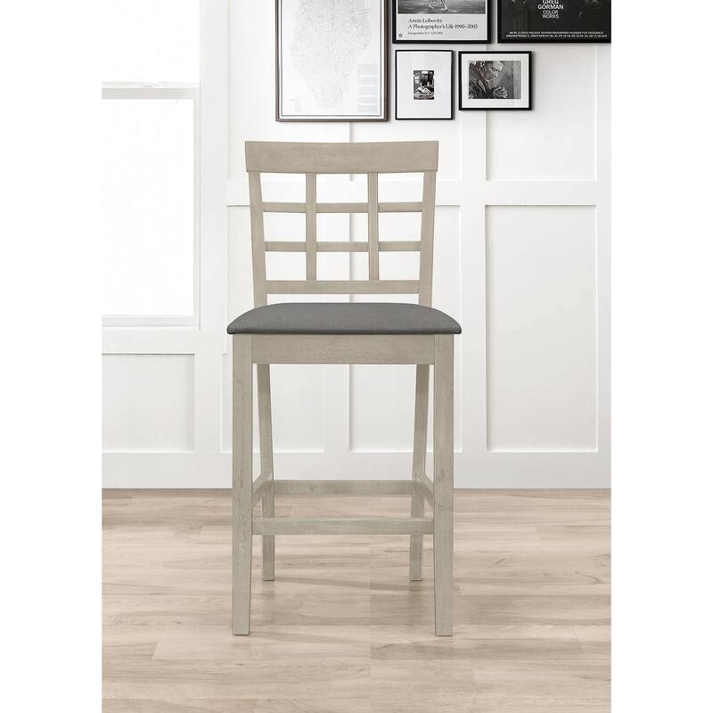 5-pieces Counter Dining Table and Chair - 4 Chairs Only - Antique Grey