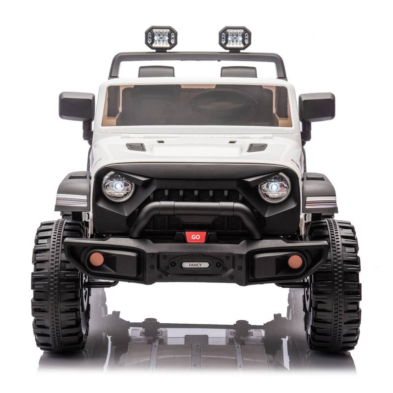 24V Two-Seater Kids Ride On Electric Car W/Parents Control,400w Motor,Provide A Speed Of 1.86-4.35mph For Kids Of 3+