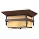 preview thumbnail 1 of 1, Hinkley Lighting 2 Light 12.25" Width Outdoor Flush Mount Ceiling Anchor Bronze