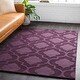 preview thumbnail 21 of 56, Hand-Woven Ali Tone-on-Tone Moroccan Trellis Wool Rug (9' x 12') - 9' x 12' Purple