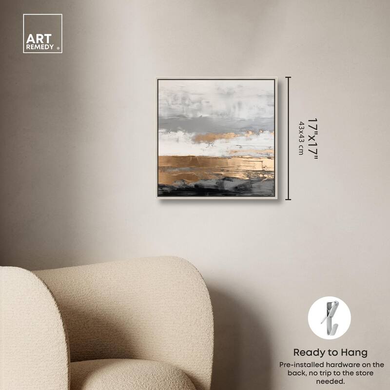 Moonlit Gold II Canvas by Art Remedy