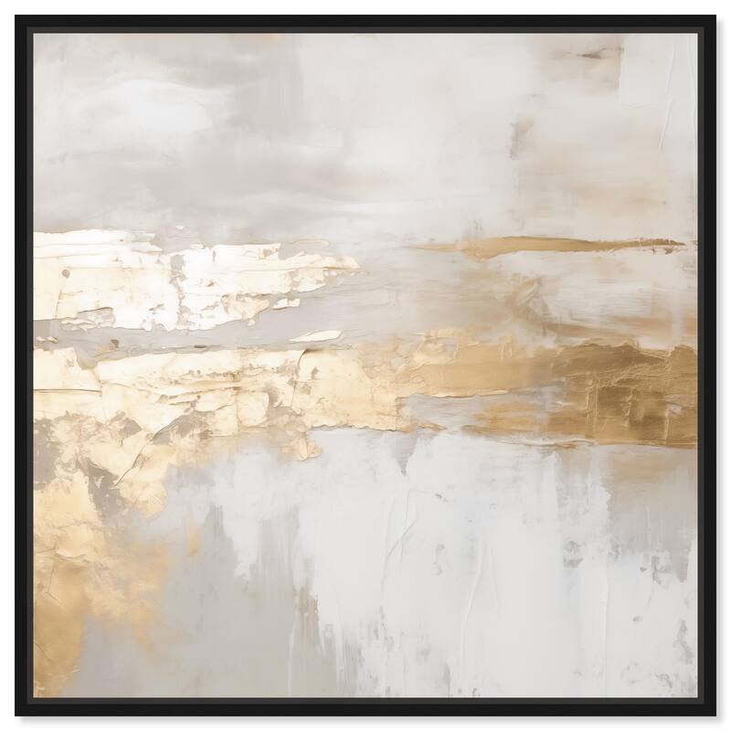 Melted Goldscape II Canvas by Art Remedy - Black - 24" x 24"