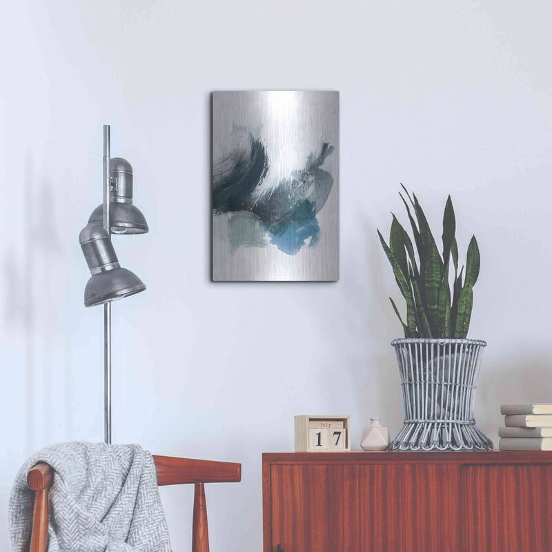 Luxe Metal Art 'Coastal Crush II' by Victoria Borges, Metal Wall Art