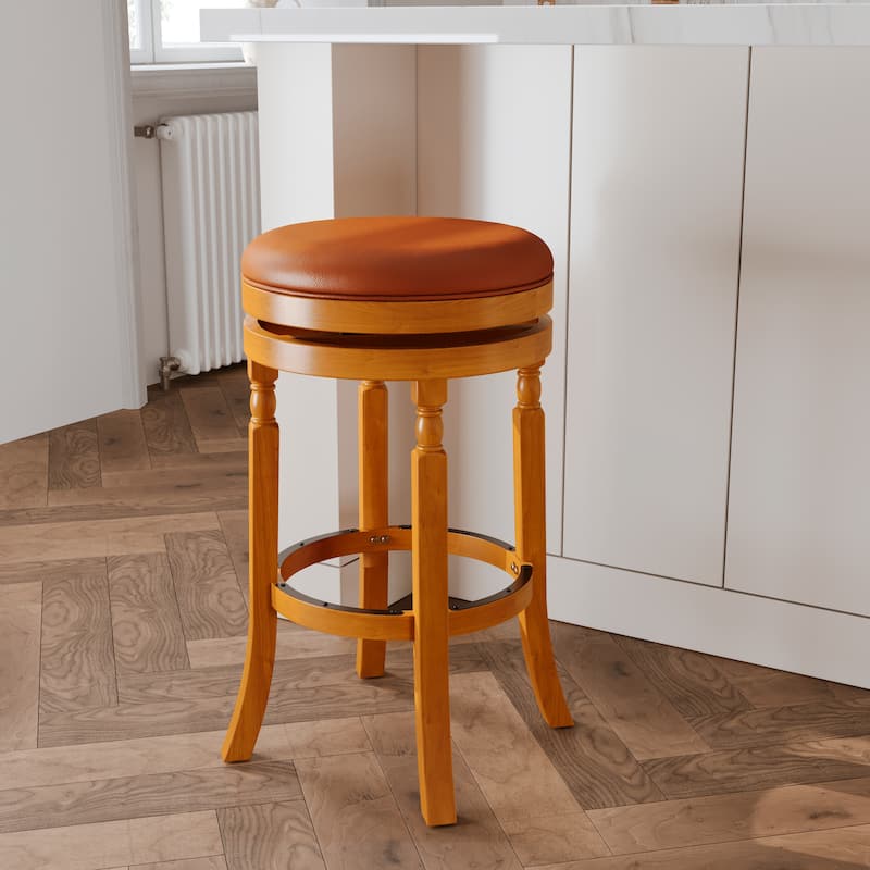 DTY Indoor Living Palmer Lake Backless Swivel Counter or Bar Stool